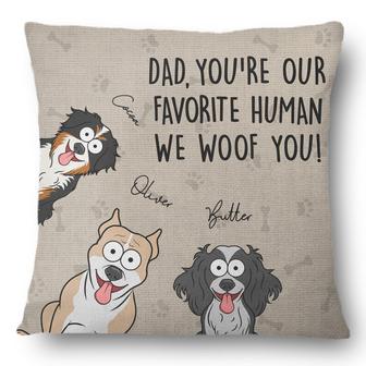 You're My Favorite Human Custom Pillow - Gift for Dog Lovers - Thegiftio UK