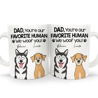You're My Favorite Human Custom Mug - Gift for Dog Lovers - Thegiftio UK