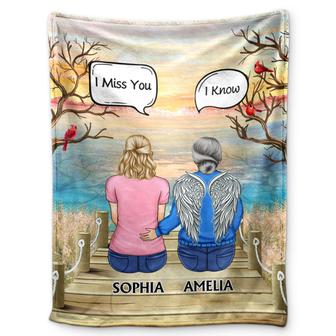 I Miss You I Know - Memorial Gift For Family, Friends, Siblings - Personalized Fleece Blanket, Sherpa Blanket - Thegiftio UK