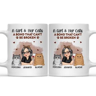 A Girl & Her Cat A Bond That Can't Be Broken Personalized - Thegiftio UK