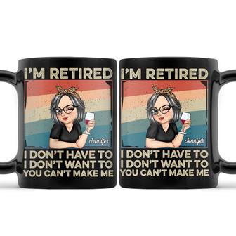 I'm Retired I Don't Want To Custom Mug - Gift for Grandma - Thegiftio UK