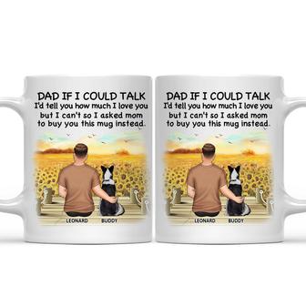 Dog Dad I'd Tell You How Much I Love You Custom Mug - Thegiftio UK