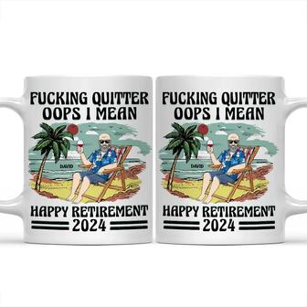 Oops I Mean Happy Retirement Custom Mug - Gift for Retiree - Thegiftio UK