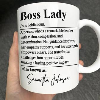 Boss Lady Who Is Remarkable Leader Personalized Mug - Gift - Thegiftio UK