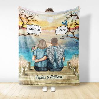 Still Talk About You Widow Middle Aged Couple Skin - Memorial Gift - Personalized Custom Blanket - Thegiftio UK
