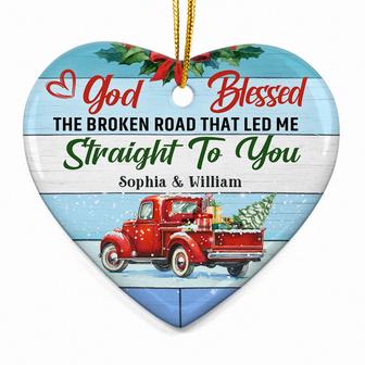 God Blessed The Broken Road Personalized Ornament - Gift - Thegiftio UK