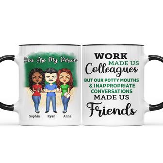 Work Made Us Colleagues Personalized Mug - Gift for BFF - Thegiftio UK