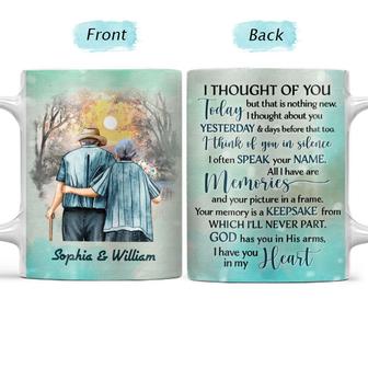 I Thought Of You Today Personalized Mug - Memorial Gift - Thegiftio UK