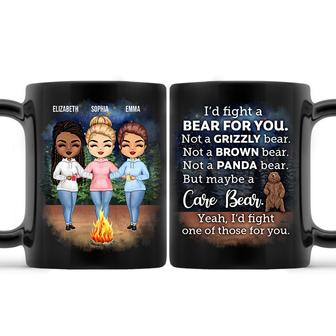 I'd Fight A Bear For You Personalized Mug - Gift for Sisters - Thegiftio UK