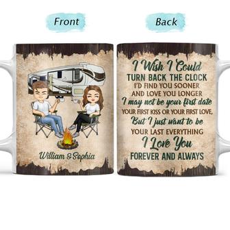 I Wish I Could Turn Back The Clock Custom Mug - Couple Gift - Thegiftio UK