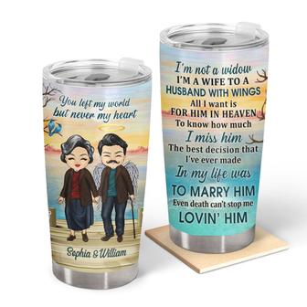 I'm Not A Widow Widower Wings Custom Tumbler - Memorial Gift - Thegiftio UK