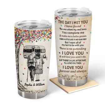 The Day I Met You Personalized Tumbler - Gift for Couples - Thegiftio UK