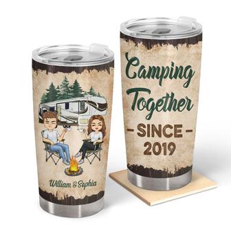Camping Together Since Personalized Tumbler - Couple Gift - Thegiftio UK