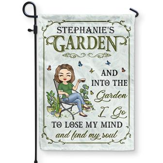 And Into The Garden I Go Custom Flag - Gardening Gift - Thegiftio UK