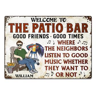 Grilling Patio Bar Listen To The Good Music Custom Sign - Thegiftio UK