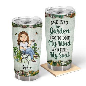 And Into The Garden I Go Custom Tumbler - Gift for Gardeners - Thegiftio UK