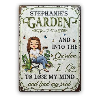And Into The Garden I Go Personalized Sign - Gardeners Gift - Thegiftio UK