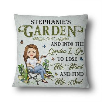 And Into The Garden I Go Personalized Pillow - Gift for Her - Thegiftio UK