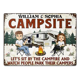 Let's Sit By The Campfire Personalized Sign - Couple Gift - Thegiftio UK