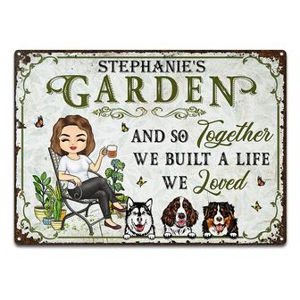 And So Together We Built A Life We Loved Custom Metal Sign - Thegiftio UK