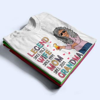 Legend Wife Mom Grandma Custom T-Shirt - Gift for Mother - Thegiftio UK