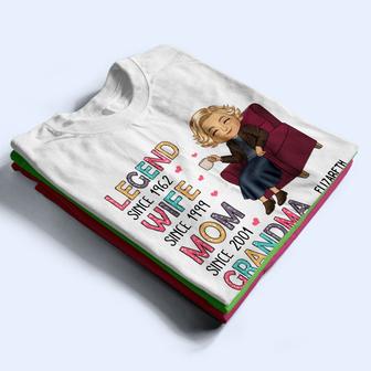 Legend Wife Mom Grandma Chibi Custom T-Shirt - Gift For Mom - Thegiftio UK