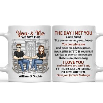 The Day I Met You Personalized Mug - Gift for Couples - Thegiftio UK