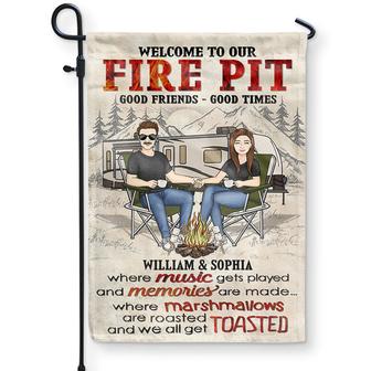 Where Music Gets Played Personalized Flag - Gift for Couples - Thegiftio UK