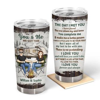 The Day I Met You Personalized Tumbler - Gift for Couples - Thegiftio UK