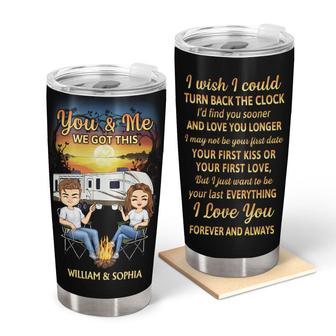 I Wish I Could Turn Back The Clock Custom Tumbler - Thegiftio UK