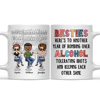 Here's To Another Year Custom Mug - Gift for Best Friends - Thegiftio UK