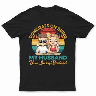 Congrats On Being My Husband Chibi Custom T-Shirt - Gift - Thegiftio UK