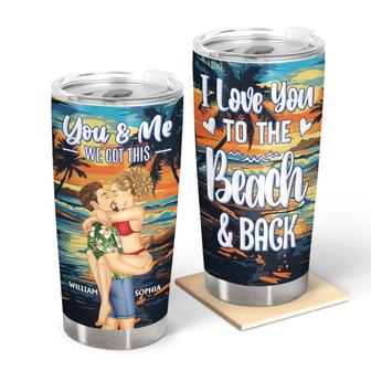 You And Me And The Sea Custom Tumbler - Birthday Gift - Thegiftio UK