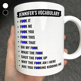 Funny Vocabulary At Work Personalized Mug - Gift for Bestie - Thegiftio UK