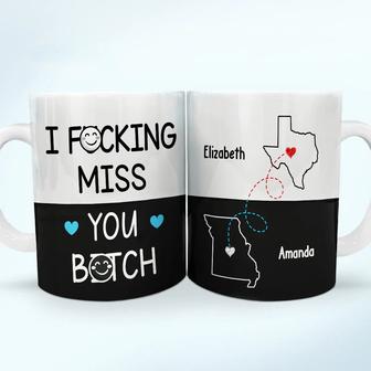 Long Distance Besties I Miss Your Face Custom Mug - Gift - Thegiftio UK