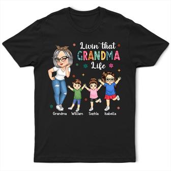 Living That Grandma Life Custom T-Shirt - Gift for Grandma - Thegiftio UK