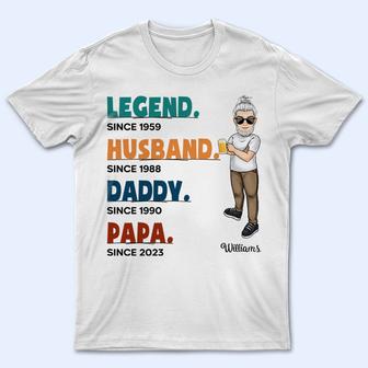 Legend Husband Daddy Custom T-Shirt - Gift for Dad - Thegiftio UK
