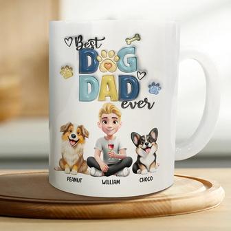 Best Dog Dad Ever Personalized Mug - Gift for Dog Dads - Thegiftio UK