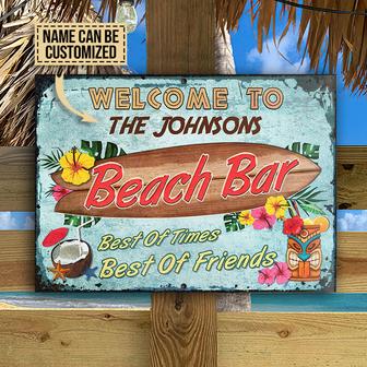 Beach Bar Let's Get Freaky Custom Metal Sign - Thegiftio UK