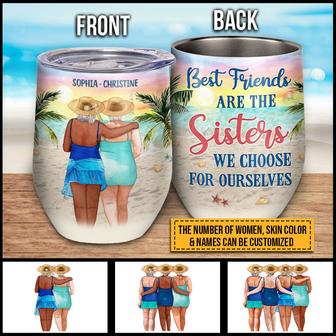 Beach Bestie Elder Custom Tumbler - Gift for Friends - Thegiftio UK