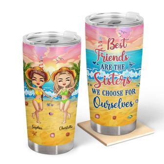 Beach Best Friends Choose Custom Tumbler - Gift for BFF - Thegiftio UK