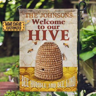 Bee Humble And Bee Kind Personalized Flag - Gift for Home - Thegiftio UK