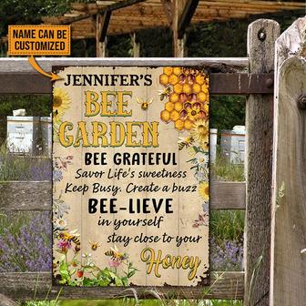 Bee Wisdom Personalized Metal Sign - Gift for Bee Lovers - Thegiftio UK