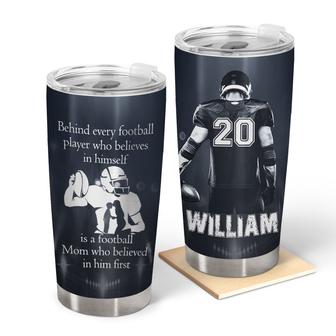 Believed In Himself Custom Tumbler - Football Player Gift - Thegiftio UK