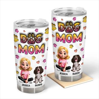 Best Dog Mom Ever Personalized Tumbler - Gift for Dog Mom - Thegiftio UK