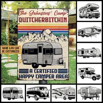 Camping Quitcherbitchin Custom Metal Sign - Gift for Campers - Thegiftio UK