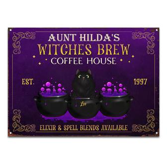 Witches Brew Personalized Metal Sign - Gift for Cat Lovers - Thegiftio UK