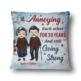 Couple Annoying Each Other Personalized Pillow - Couple Gift - Thegiftio UK