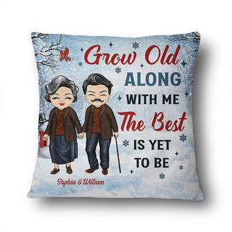 Couple Grow Old Along With Me Custom Pillow - Christmas Gift - Thegiftio UK