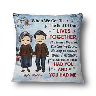 Old Couple When We Get Custom Pillow - Christmas Gift - Thegiftio UK